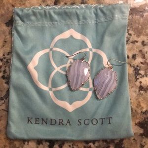 Kendra Scott Corley earrings in Blue Lace Agate